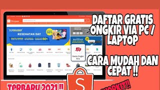 DAFTAR GRATIS ONGKIR DI SHOPEE VIA PC  LAPTOP CARA MUDAH DAN CEPAT  By Lia Yulianti17 [upl. by Killoran]