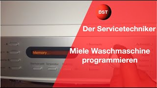 Miele Waschmaschine programmieren ohne PC Werkseinstellungen zurücksetzen [upl. by Valli]