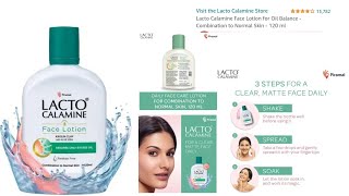 Lacto Calamine Face Lotion for Oil Balance  Combination to Normal Skin  120 ml [upl. by Agostino]