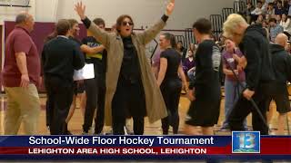 Lehighton Floor Hockey Tournament  NEWS13 [upl. by Lesig]