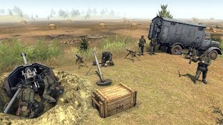 Defense Line Building Techniques amp Tutorial  RobZ Realism  Men of War Assault Squad 2 Gameplay [upl. by Ileyan]