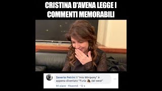 CRISTINA DAVENA LEGGE COMMENTI MEMORABILI [upl. by Elcin]