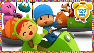 🎡 POCOYO in ENGLISH  The Amusement Park  129 min   Full Episodes  VIDEOS and CARTOONS FOR KIDS [upl. by Kosse]