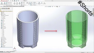 How to assign a transparent or glass appearance in Solidworks Shorts [upl. by Normandy]