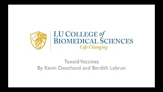 Toxoid Vaccines [upl. by Billen]