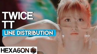 TWICE  TT Line Distribution Color Coded [upl. by Latnahc368]