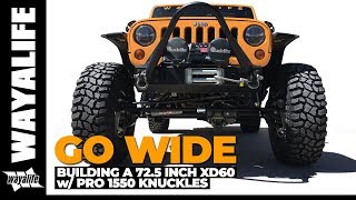 Jeep Wrangler Front Axle Dynatrac XD60 725” with PRO 1550 Steering Knuckles  HOW ITS MADE [upl. by Carley598]