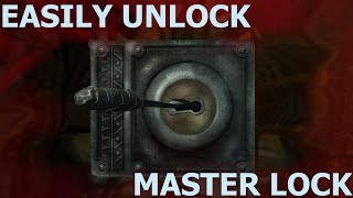 Skyrim Se How To Lockpick Master Locks Easily No Perks No Audio [upl. by Casaleggio146]