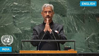 🇮🇳 India  Minister for External Affairs Addresses United Nations General Debate 78th Session [upl. by Olvan]