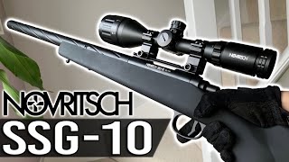 Novritsch SSG10  Best STARTER Airsoft Sniper  Airsoft Unboxing amp Review [upl. by Frederick911]