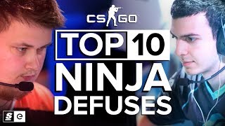 The Top 10 Ninja Defuses in CSGO [upl. by Taimi248]