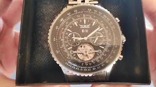 JARAGAR A034 Automatic Mechanical Tourbillon Watch  Unboxing [upl. by Nytsirhc]