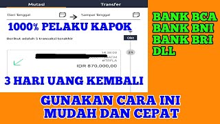 100 UANG KEMBALI  CARA MELAPORKAN PENIPUAN ONLINE MELALUI NOMER REKENING [upl. by Adniuqal917]