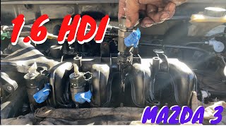 Ford Peugeot Citroёn Mazda Volvo Engine 16 HDI DV6C DV6D Timing Belt Replacement [upl. by Adnir]