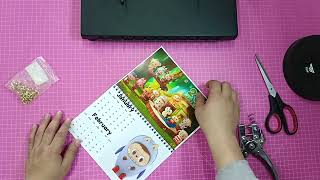 LABUBU WALL CALENDAR 2025 LANDSCAPE  TAGALOG TUTORIAL 2024 [upl. by Emmit]