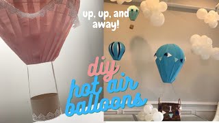 DIY hot air balloons  Decor Ideas  Party Decor [upl. by Ycnaffit]