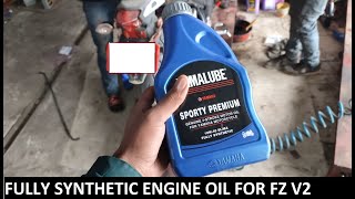 How to change engine oil in yamaha fz bike just 5 minutes [upl. by Notelrac]