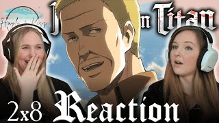 The Hunters  ATTACK ON TITAN  Reaction 2X8 [upl. by Rouvin740]