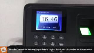 Reloj Control de Asistencia Biométrico  Carga y descarga datos [upl. by Ardiek263]