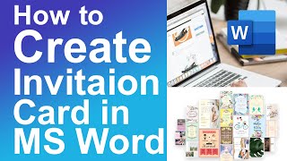 How to Create Invitation Card in Microsoft Word [upl. by Jarad22]