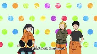 Fire force  Tamaki plays with hikage and hinata  Nekomata fireball [upl. by Walcoff]