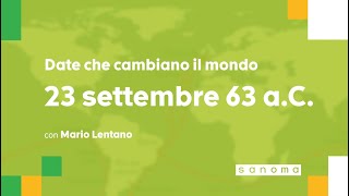 23 settembre 63 aC nascita di Augusto  con Mario Lentano [upl. by Jozef]