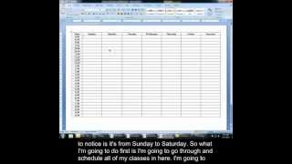 Creating A Study Schedule [upl. by Norramic10]