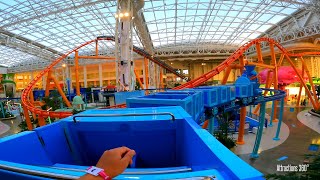 Sky Railway Ride  Nickelodeon Universe Indoor Amusement Park  American Dream Mall [upl. by Airdnas]