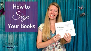 How to Make Your Book Signatures Exciting [upl. by Tisbee]