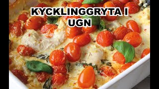 Kycklinggryta i ugn – recept mat kyckling [upl. by Neeleuqcaj]