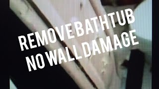 How to Remove Steel Bathtub without Destroying Bathroom Walls Easy Noisy [upl. by Joelle]