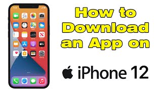 How to download and install an app on iPhone 12 from App Store [upl. by Oirretno]