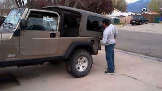 Jeep Wrangler TJ Unlimited  LJ Hardtop Removal [upl. by Fromma]