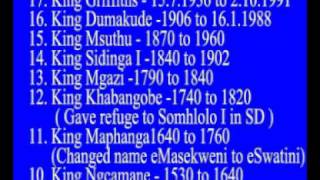 The Genealogy Of The Ngcamane Swazi Kings [upl. by Aissej960]