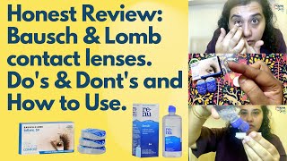 26 Honest Review Bausch amp Lomb contact lenses Dos amp Donts and How to Use [upl. by Cimah]