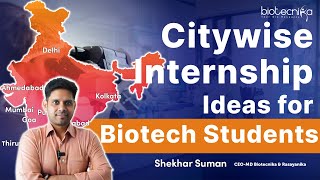 Citywise Internship Ideas amp Opportunities For Biotech Students [upl. by Menedez]