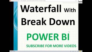 Waterfall Chart With Break Down in Power BI [upl. by Darnall]