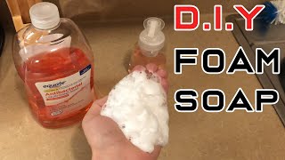 DIY How to Make Your Own Foaming Hand Soap CHEAP [upl. by Nodnrb]