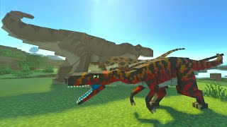 Dinosaurs Time Addon v1121 120 Update MCPE in Minecraft Bedrock  WedCraft [upl. by Ferri]