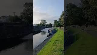 Narrowboat Striding Edge moored up at Greenberfield moorings on Leeds and Liverpool canal canal [upl. by Krishnah]