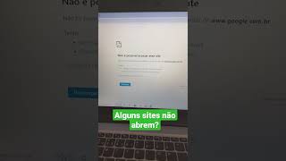 Alguns Sites Não Abrem  Como Resolver shorts [upl. by Ondrej193]