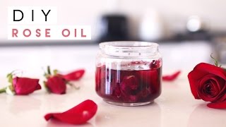 DIY Rose Oil for Skin Hair Nails [upl. by Yerot]