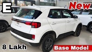 UPDATED ✅️ Hyundai Venue E Base Model 2024  Value For Money Venue Base Model White Colour Review [upl. by Boru]