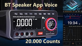 TA0386 Zotek Zoyi ZT5566 SE  Desktop Multimeter BT Speaker App [upl. by Enirhtak]