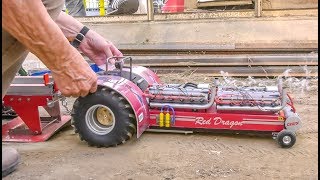 Unbelievable RC Tractor Pulling Nitro Electric Power [upl. by Mukerji]