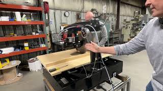 Radial Arm Saw Adjustments [upl. by Ajani]