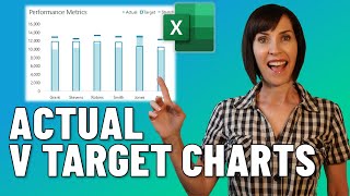 Impress Your Boss with this Excel Actual v Target Chart Technique  Quick and Easy [upl. by Martainn23]