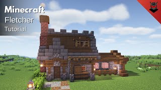 Minecraft How to Build a Medieval Fletchers House  Fletcher House Tutorial [upl. by Filmore]