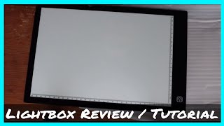 Cheap LED Lightbox  Lightpad Review amp Tutorial [upl. by Ledoux]