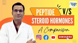 Peptide vs steroid hormones A comparison education medical doctor science [upl. by Delmer]